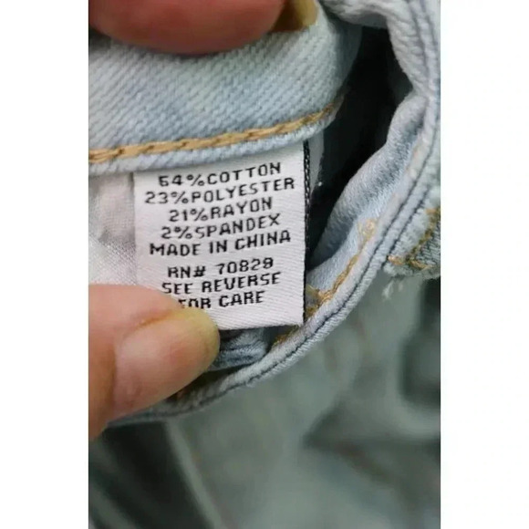 Rue 21 Women's Bell Bottoms Blue Jeans-Size 1-Stretch-Light Wash-Boho-Hippy - Picture 5 of 10